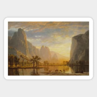 Valley of the Yosemite by Albert Bierstadt Magnet